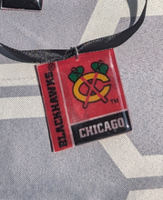 Load image into Gallery viewer, Blackhawks necklace &amp; matching earrings
