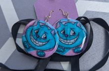 Load image into Gallery viewer, Cheshire Cat necklace &amp; matching earrings from Alice in Wonderland
